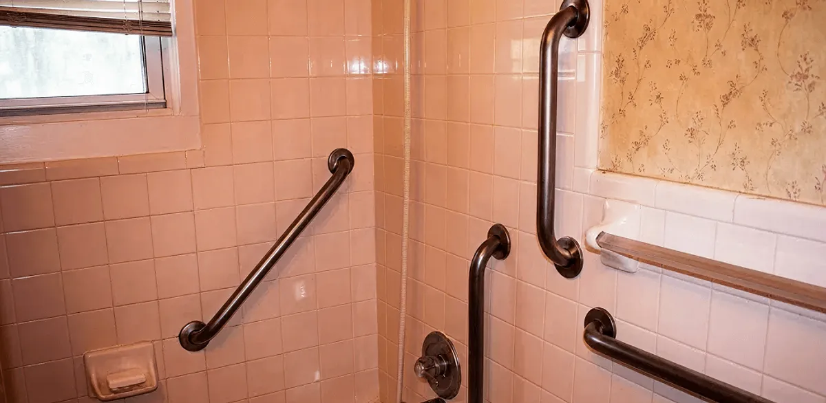 Shower grab bar installation for bathroom safety and accessibility in Gilbert, AZ