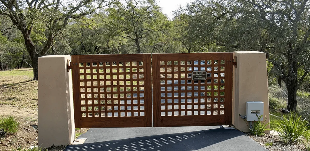 Driveway gate installation for a residential property in Gilbert, AZ