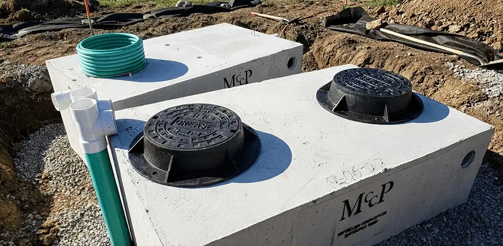 Grease trap installation unit set in place for drainage protection in Gilbert, AZ